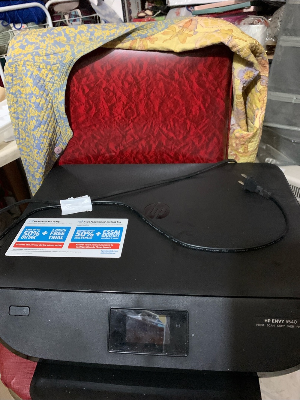 HP Black All-in-One Envy Printer with Touch Panel